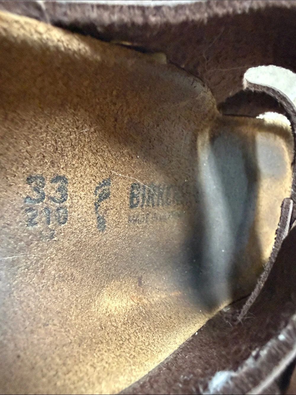 Birkenstock Brown Suede Double Buckle Slides